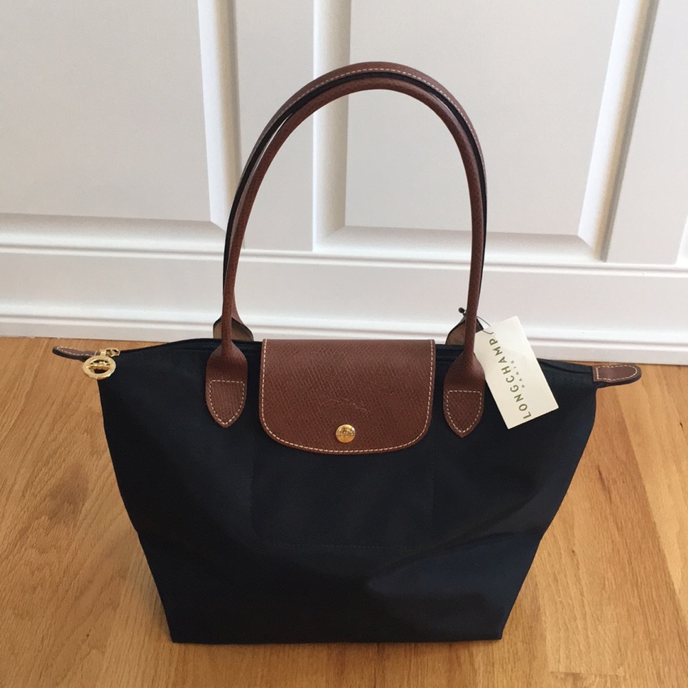 New Black Longchanp Le Pliage Nylon bag